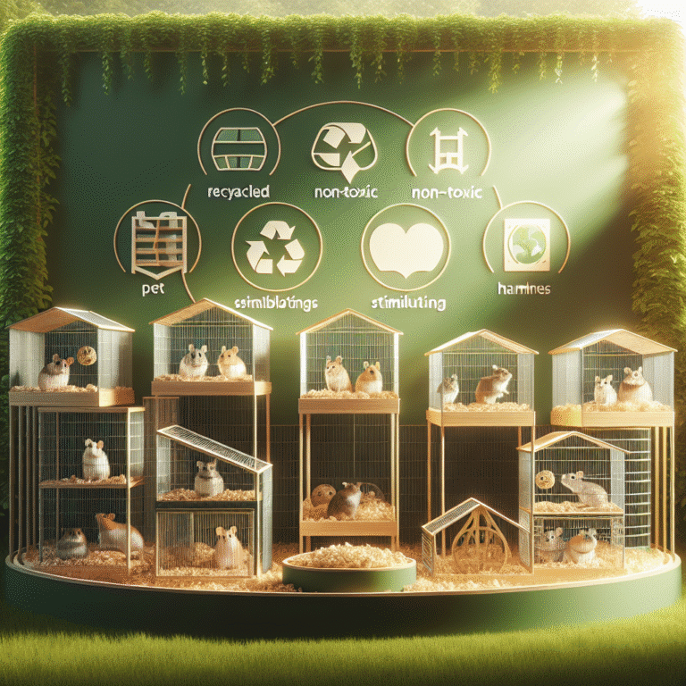 environmentally friendly hamster cages that prioritize pet health