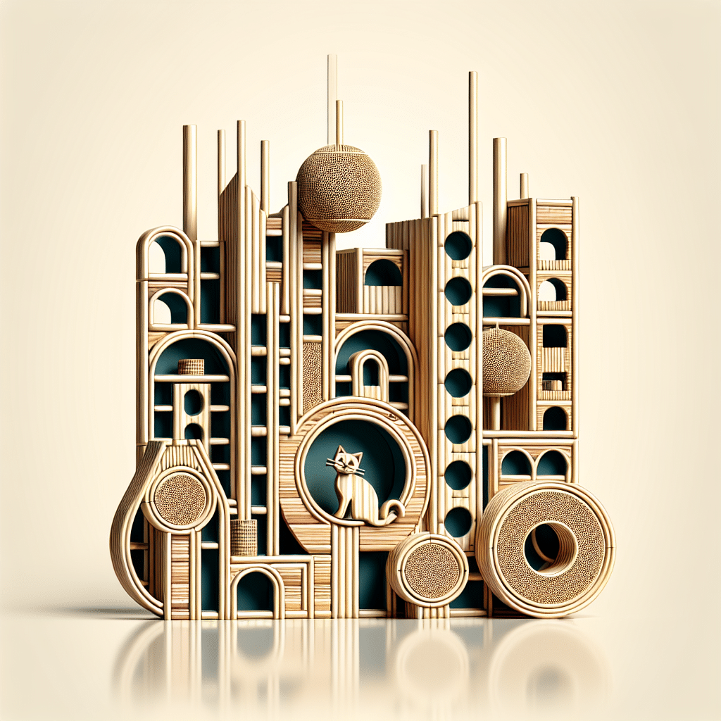 bamboo cat scratchers for apartments: stylish and sustainable designs