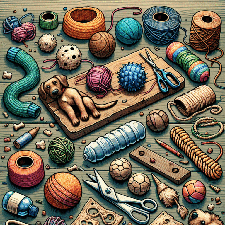 DIY natural dog toys using recyclable items