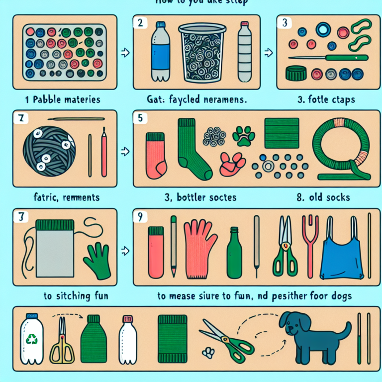 step-by-step guide to making recycled dog toys