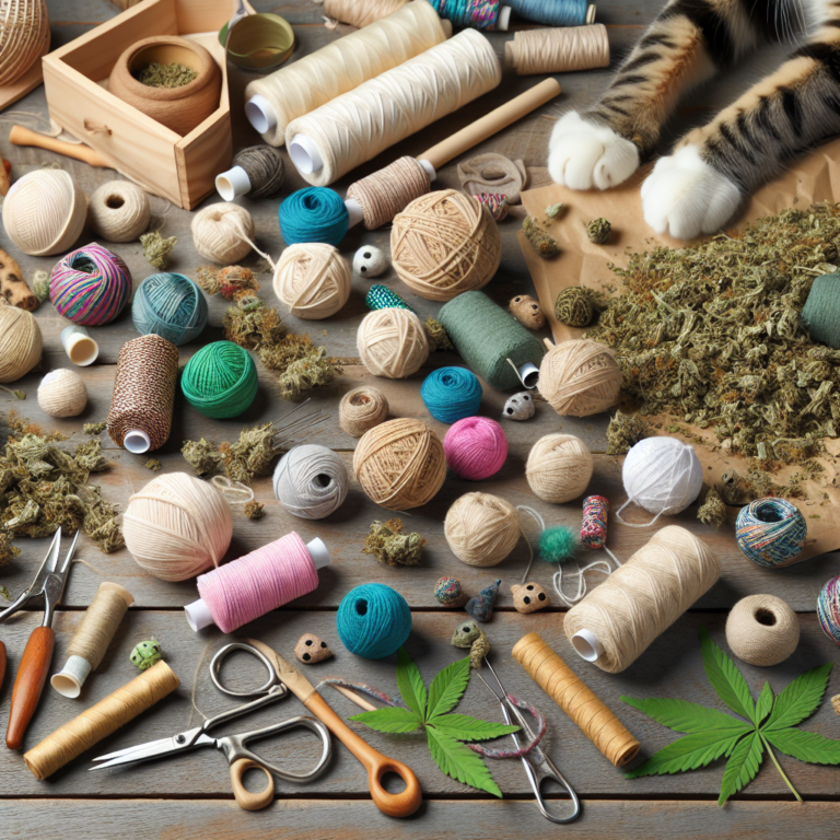 DIY organic catnip toys