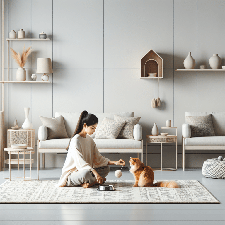 tips for living minimally with pets.