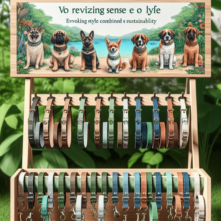eco-friendly dog collars: combining style with sustainability