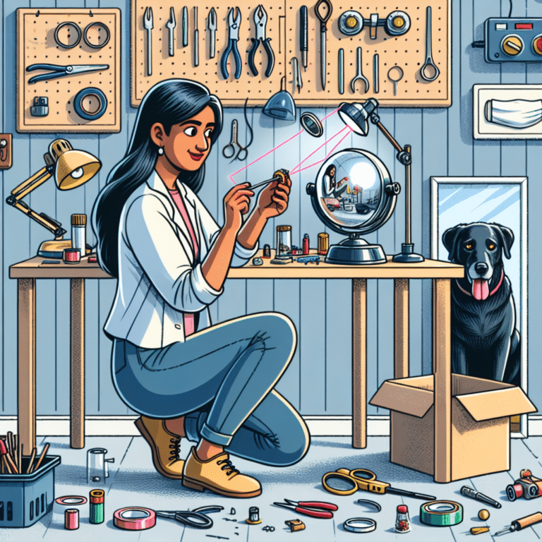 designing homemade laser toys for dogs with safe materials