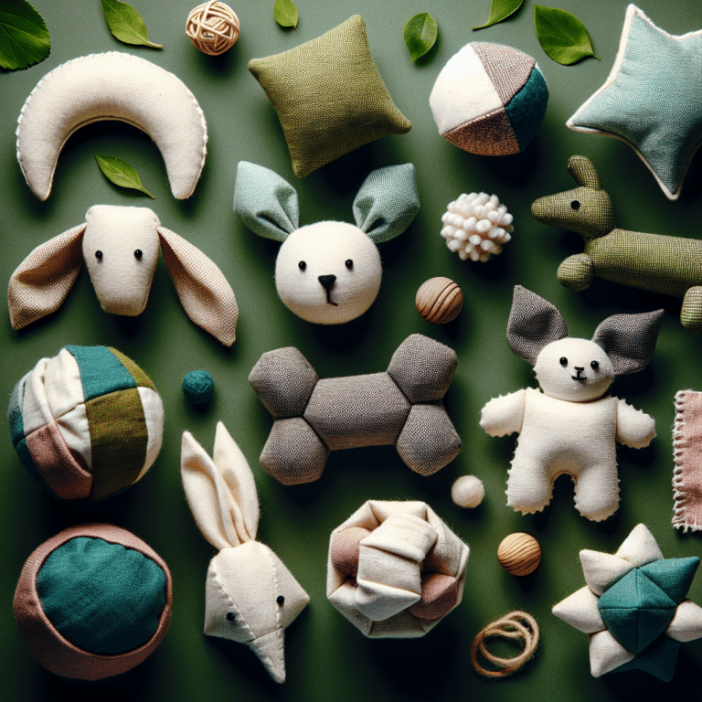 crafting eco-friendly squeaky toys from natural fabrics