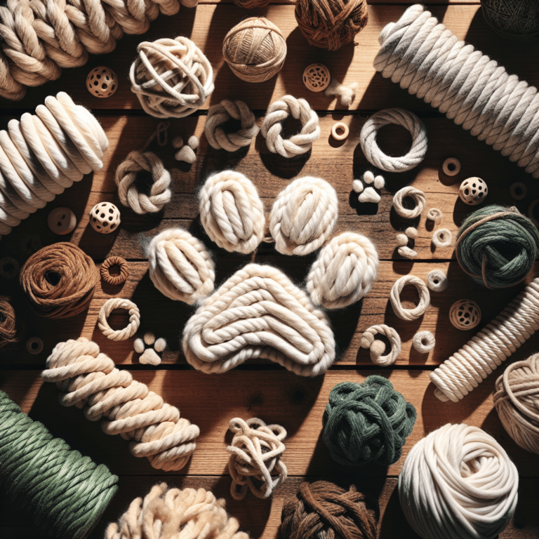DIY rope toys for dogs using natural fibers