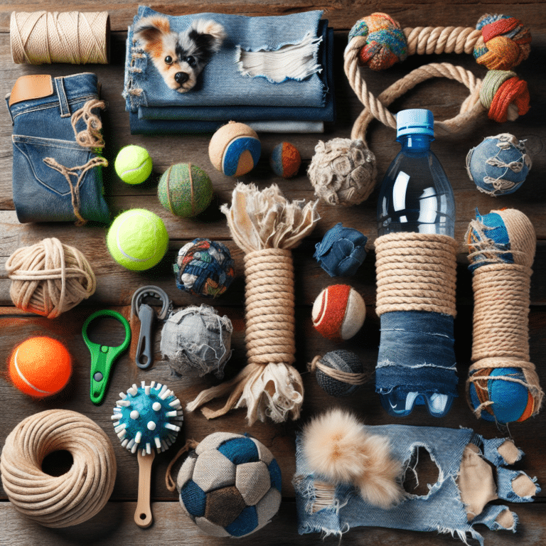 creative ideas for homemade dog toys from recycled materials