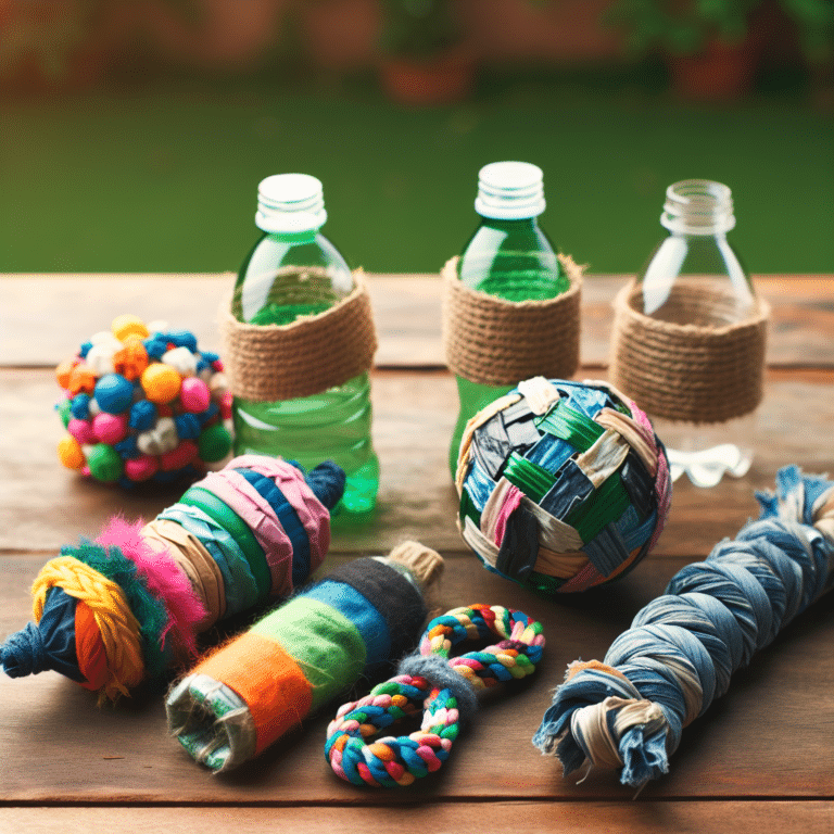 creative ideas for homemade dog toys from recycled materials