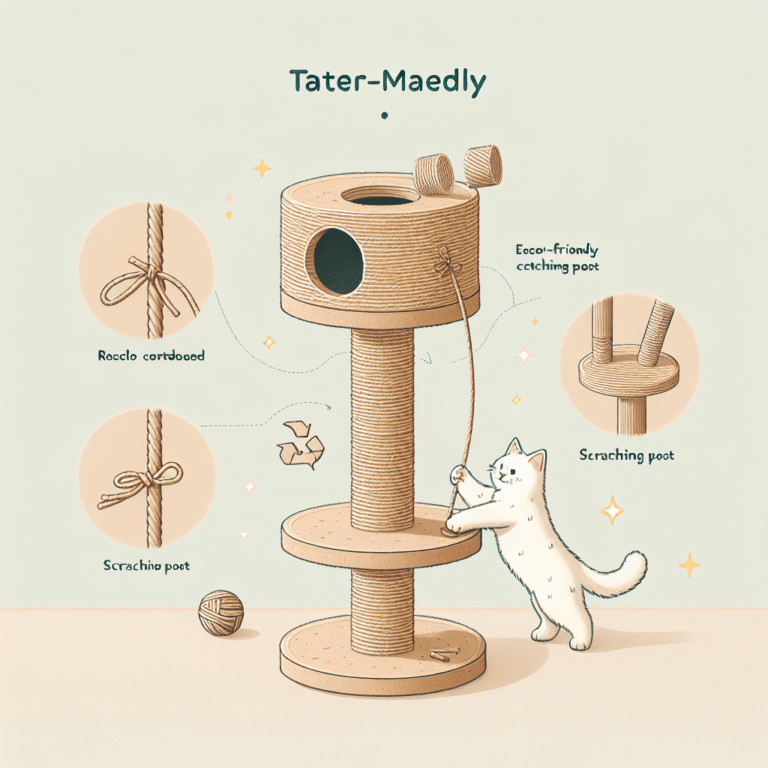 DIY sustainable cat scratching posts