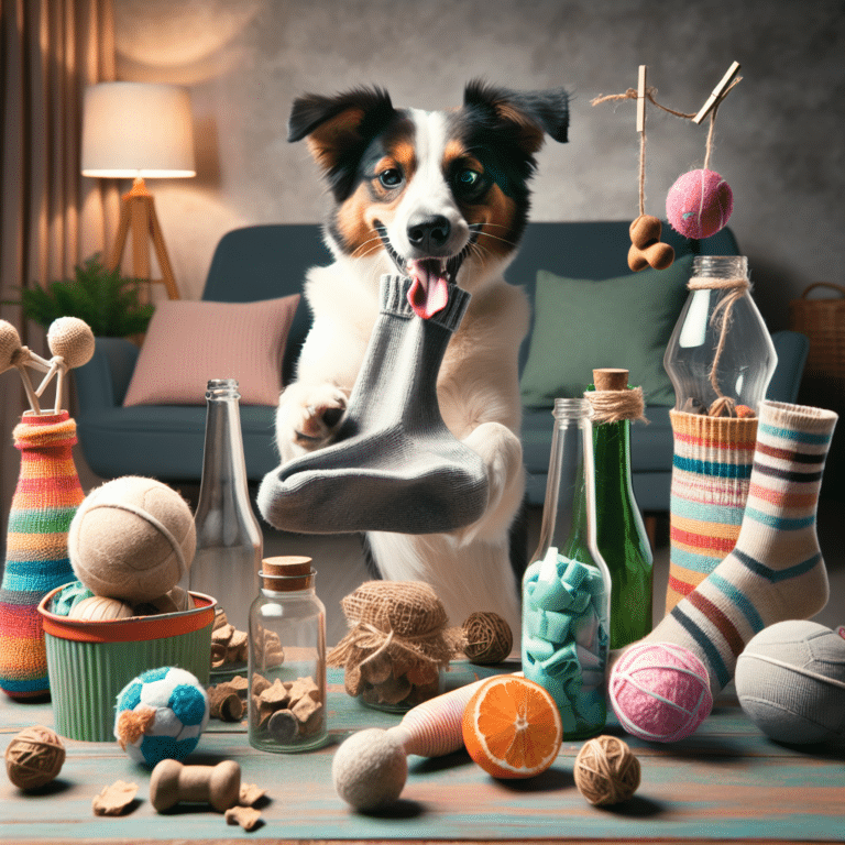 DIY dog toys that stimulate mental play using household items