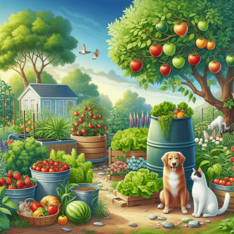 organic gardening with pets safely