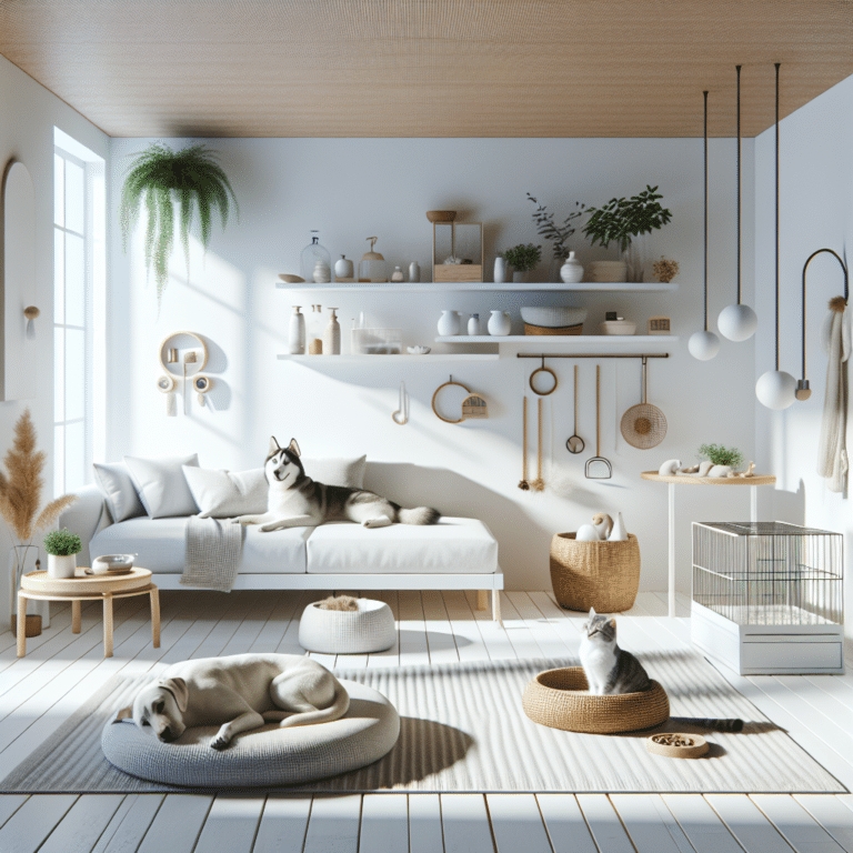 tips for living minimally with pets