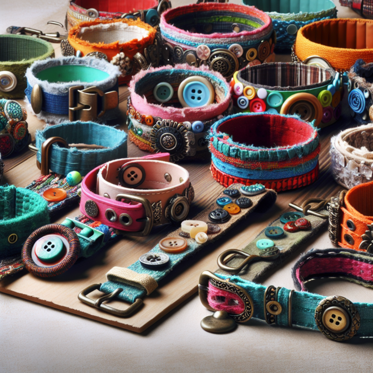 making pet collars from recycled materials