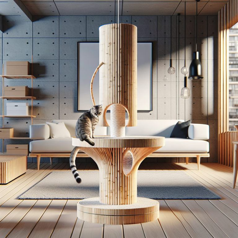 bamboo cat scratchers for apartments: stylish and sustainable