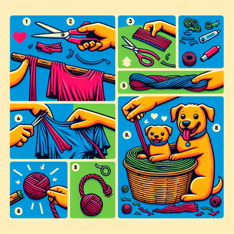 creating pet toys with old t-shirts: a simple DIY