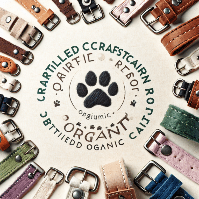 certified organic cotton collars for your dog